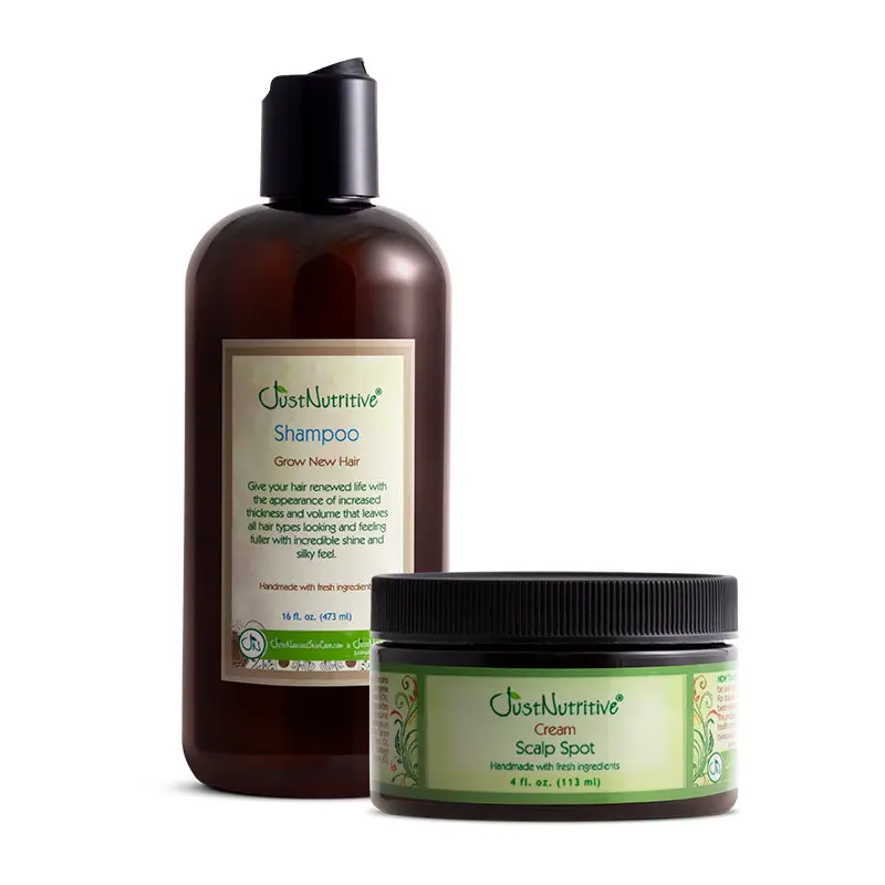 Bald Scalp Spot Cream & Grow New Hair Shampoo Duo
