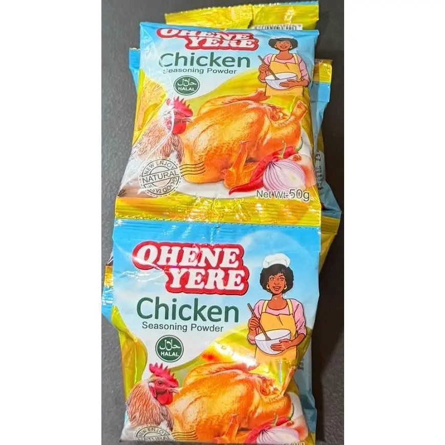 Oheneyere African Authentic Blend Chicken Seasoning Powder, 10 Individual Chicken Mix Packs