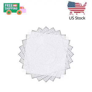 6 PCS 5mm Fuse Beads Pegboards Kits, Plastic Bead Boards with 4 PCS Ironing Paper