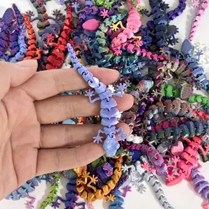 50-Piece 3D Printed Colorful Gecko Wall Decorations - Super Cute Wall Art Decor with Colorful Designs, Home Ornaments for Room Decor & Holiday Gifts (Random Colors) Artistic