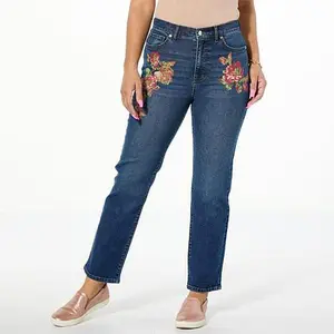 TWRHLL by Christie Brinkley Floral Print Jean