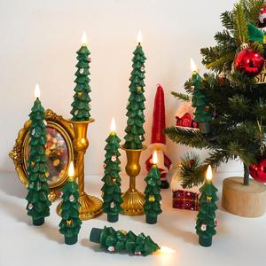 christmas tree candle light set with remote control, flickering flameless led candles, battery operated, holiday decorations, no batteries included