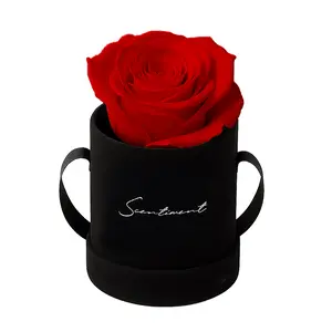 Suede One | Single Preserved Rose Gift in Black Suede Box Suede One | Single Preserved Rose Gift in Black Suede Box
