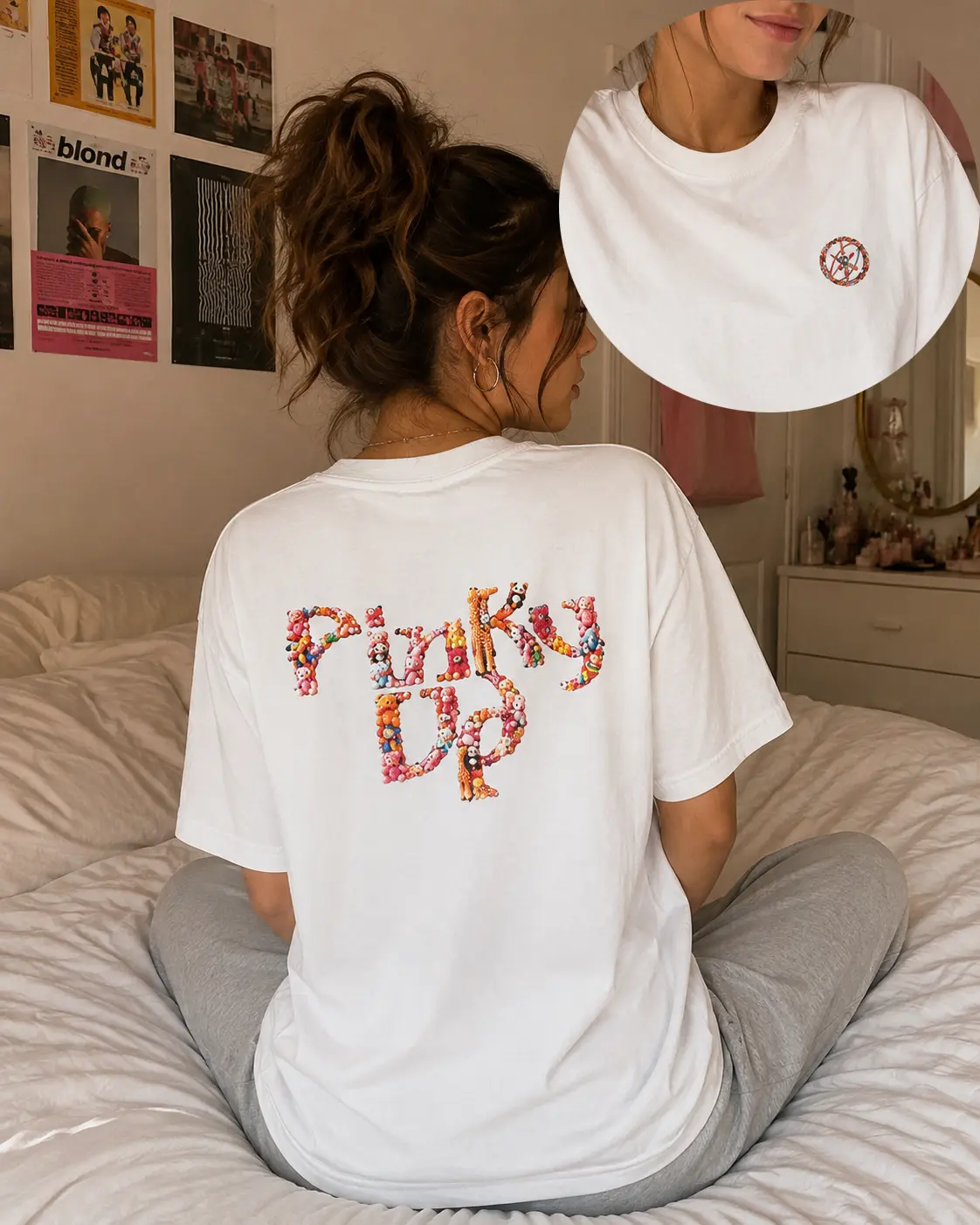 KATSEYE PINKY UP Tee, Comfort Colors Shirt, The Wildworld Tour Merch, Kpop Graphics Vintage T-Shirt