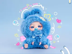 Baby Three-Kun Bao Dou Do Lucky Pack Surprise Blind Box，Bunny Plush Dolls，Soft Furry Collectibles，Backpack or clothing decoration，Stuffed Animal