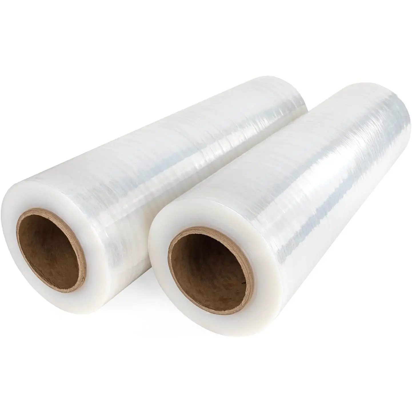 IDL Packaging 18" x 1000' 115 Gauge Strong Hand Stretch Wrap Roll (Pack of 2 Rolls) - Extra Sticky Clear Stretch Wrap Film for Moving and Packing - Tear-Resistant Plastic Wrap for Moving and Shipping