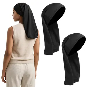Satin Sleep Bonnet for Hair Long Sleep Cap Soft Silky Bonnet for Braids Extra Long Silk Hair Bonnet for Braids, Locs, Curls - Women’s Night Hair Protection Cap