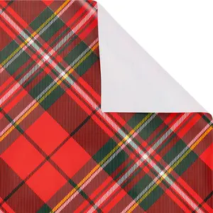 30" x 10' Holiday Wrapping Paper | Red Tartan Plaid festive gift-wrapping needs