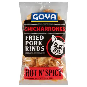 Hot N' Spicy Chicharrones Fried Pork Rinds Snack 3oz