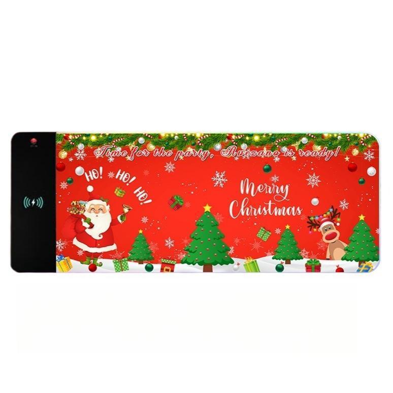 XXL Gaming Mouse Pad with Magnetic Wireless Charging, RGB Black Mousepad Desk Mat with 15W Fast Charger, Waterproof Laptop Writing for Office, Home, Gaming Desktop Accessory  shopblackfriday Christmas 【blackfriday】