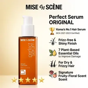 Korean No.1 Hair Serum (Brand New Packaging, 7-Type Collection) - Smooth, Shiny K-Idol Finish, Frizz-Free, Damage Repair for All Hair Types & Concerns