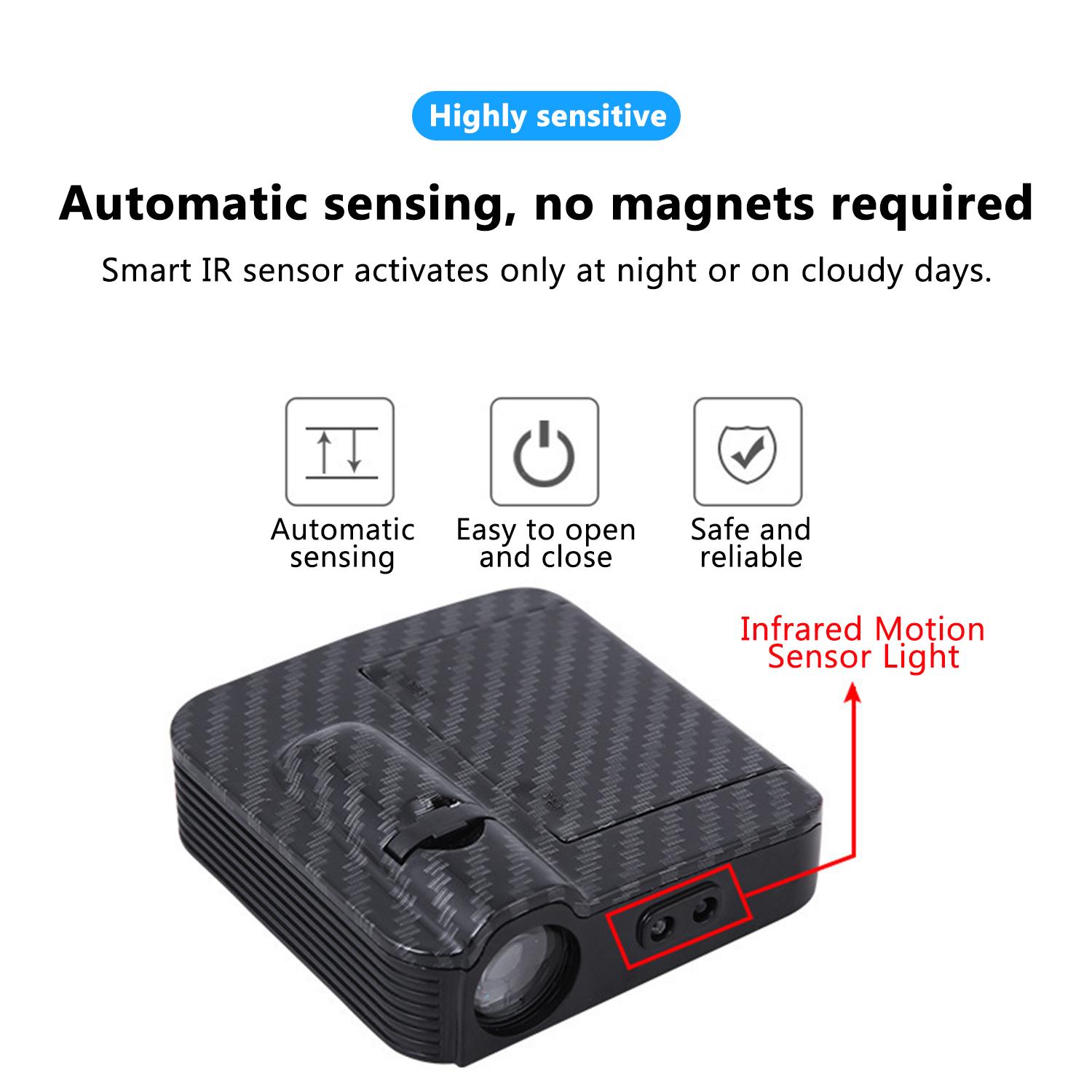 2pcs LED Car Door Welcome Light, HD Projector Lamp, Car Door Logo Projector Lights for Chevrolet/Ford/Honda/Nissan, Car Decoration Accessory 2pcs LED Car Door Welcome Light, HD Projector Lamp, Car Door Logo Projector Lights for Chevrolet/Ford/Honda/Nissan, Car Decoration Accessory