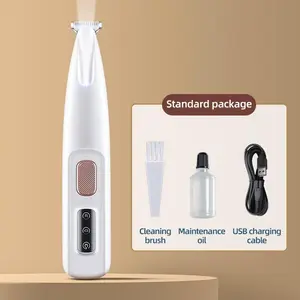 Pet Micro Precision Trimmer – Rechargeable Waterproof Shaver with LED Light & Quiet 50dB for Paws, Eyes, Ears & Face for Small Dogs & Cats
