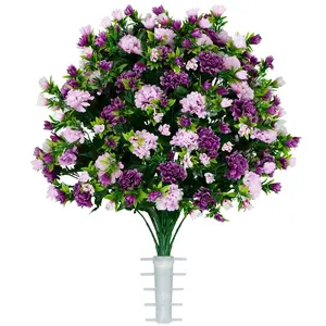Pink and Purple Mum Cemetery Flower Arrangement for Vase - Spring Cemetery Flowers