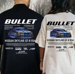 Bullet pattern T-shirts make the perfect gift, a great gift for couples, and a must-have for racing enthusiasts.