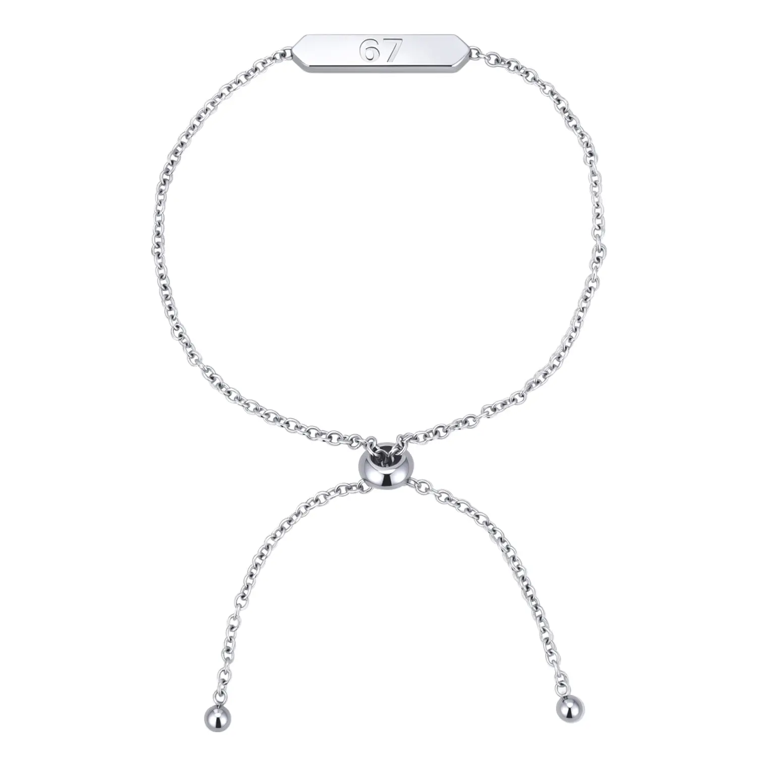 Cate & Chloe Kathryn 18k White Gold Plated 67 Bracelet for Women