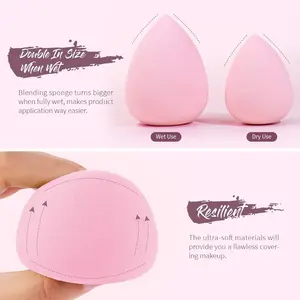 Beauty Sponge Blender, Latex-Free Bouncy Tool for Blending Liquid, Cream, Powder & Foundation