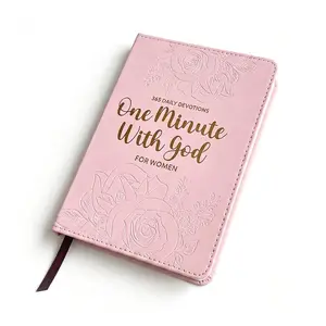 One Minute With God for Women: 2026 Women's Daily Devotional & Prayer Journal – Christian Bible Study Book with Daily Scripture, Habit Trackers & Reflections – Premium Rose Pink Hardcover Gift