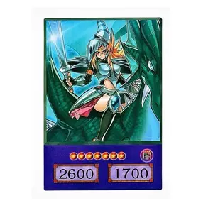 Dark Magician Girl the Dragon Knight – Anime Edition Yu-Gi-Oh! Card | Collector Display Only | Fusion Warrior Beauty