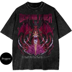 Nico Robin One Piece Anime Streetwear Vintage Unisex T-Shirt, Crewneck Cotton Short Slevee Casual Printed Summer Streetwear Tshirt