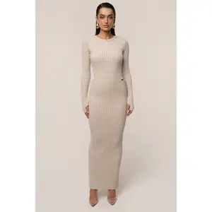 Stone Soft Reset Ribbed Skirt