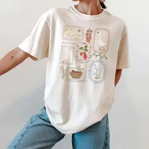 Comfort Colors Cottagecore Shirt, Goose Shirt, Gardening Shirt, Summer Spring Shirt, Gift for Her