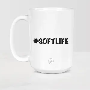 The Black Mug Co. #Softlife Mug - 11 oz and 15 oz Ceramic Mug - Coffee