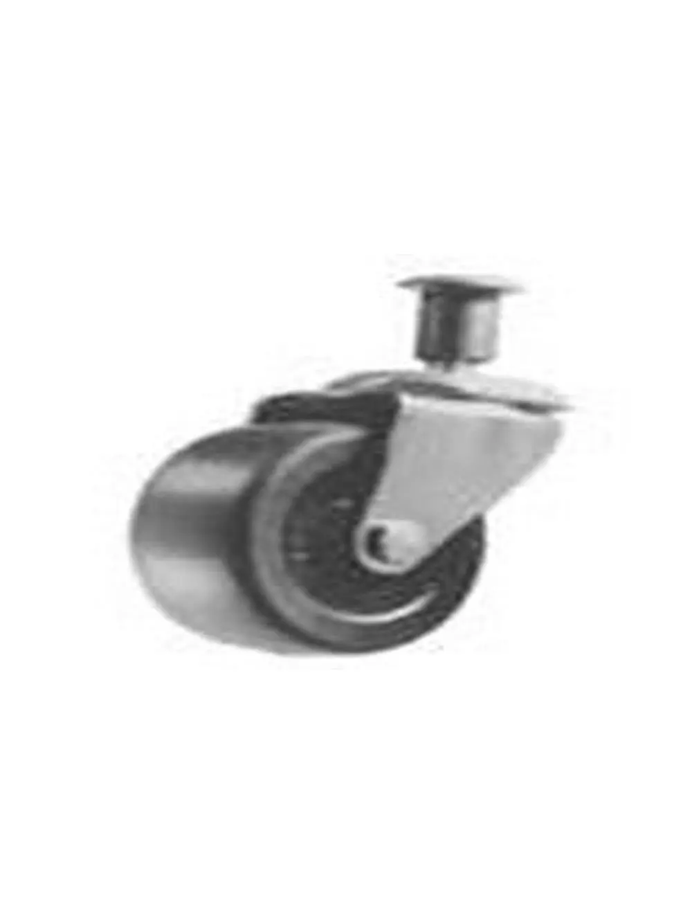 Lisle LI96132 Plastic Caster Wheel with Ball Bearings & Cap Nut, Durable Low Profile Castors for Creepers & Tools Hardware, 2" Diameter, 2 1/2" Overall Height