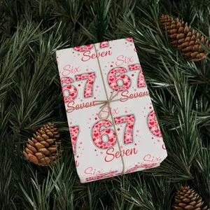 Six Seven Wrapping Paper, 67 Gift Wrap, Kids Funny Wrapping Paper, Unique Gift Wrap, Holiday Gift, Valentine's Day Gift Wrap