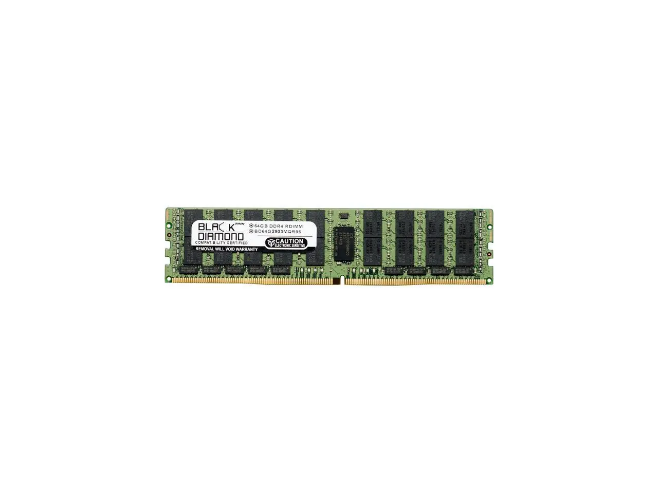 Black Diamond Memory 64GB ECC Registered DDR4 2933 (PC4 23400) Server Memory Model BD64G2933MQR96
