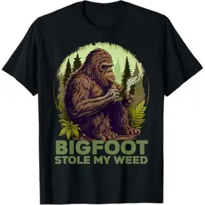 Vintage 420 Marijuana Humor Stole My Cotton T-Shirt For Men