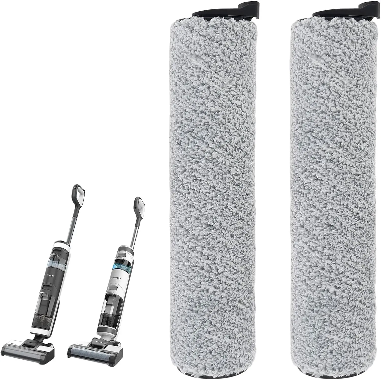 Vacuum Brushes Parts 2 count, Vacuum Replacement Brush Rollers Attachments Compatible with Tineco iFloor 3/ Floor One S3/ iFloor 2 Cordless Wet Dry Vacuum Cleaner, Vacuum Accessory Replacement Kit
