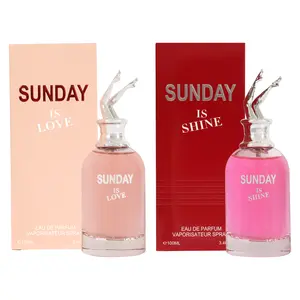 Women's Perfume Bundle - Sunday is Love and Sunday is Shine Spray Perfume Eau de Parfume for Women 100ml/3.4fl.oz. Each
