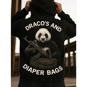 Draco's and diaper bags Tee - Full Color Casual Classic, Cotton Fabric Breathable, Hoodie Inspired Graphic Tee, Unisex Streetwear, Ideal for Day Wear Trend