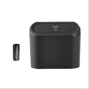 2-Piece Dual-Layer Trash Can Set, Ergonomic Design with Leak-Proof Lid, Durable Abs Material, Ideal for Car, Office, Home, Fits Multiple Models