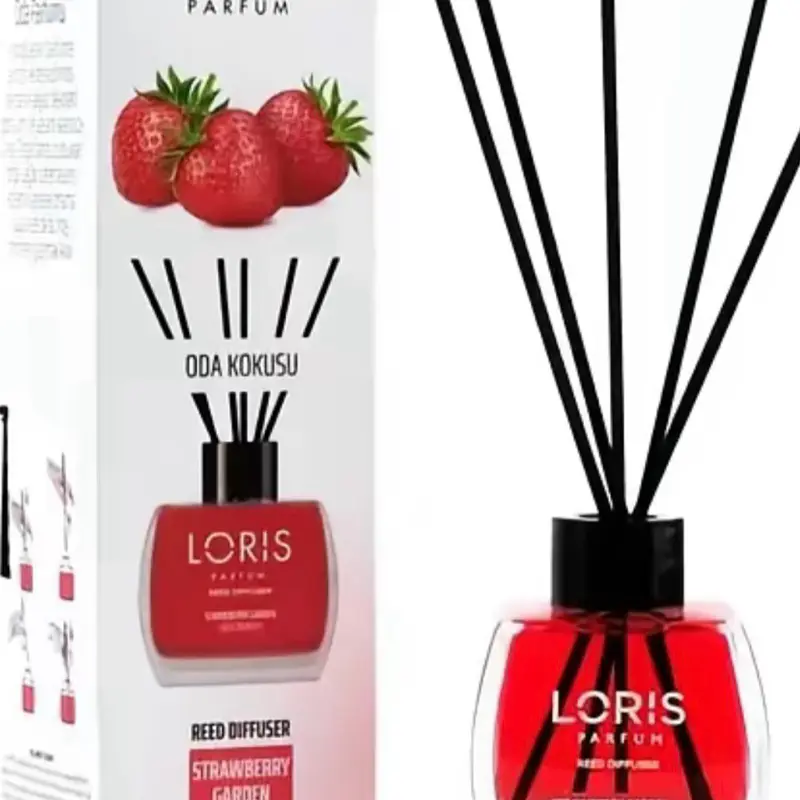 Loris Reed Diffuser Set, Room Diffuser with Scented Oils - Sandalwood, Jasmine, Rose Scented Home Fragrance Freshener for Home Care Supplies
