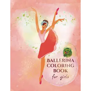 Ballerina coloring book for girls: Dance and ballet book for children 4-8 years old | Gift for little dancers | ballet shoes and dresses to color Paperback – February 22, 2023