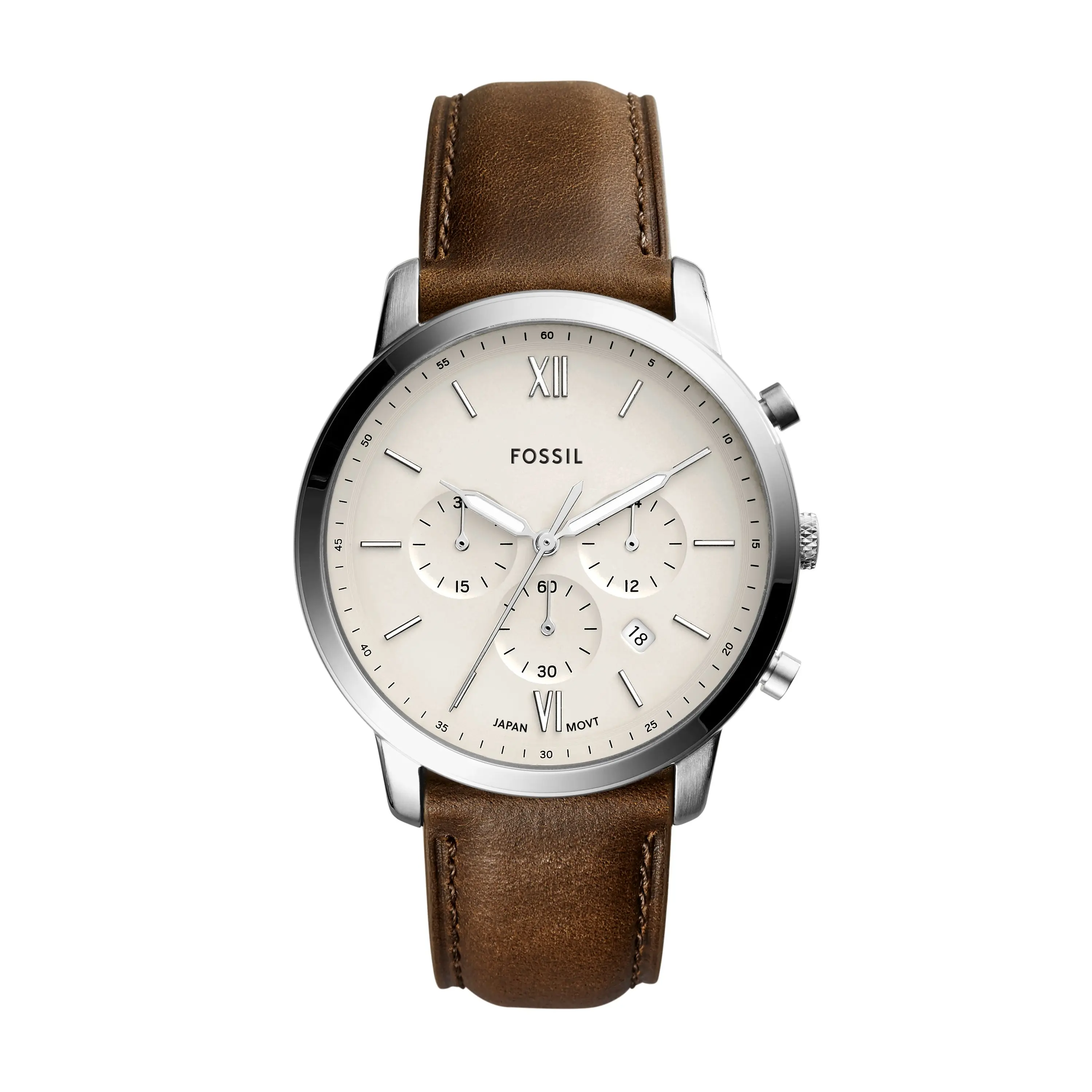 Fossil Neutra 44mm Men's Chronograph, Stainless Steel Watch