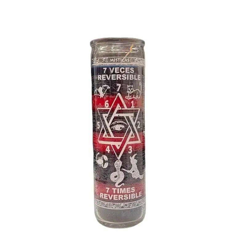 7-Times Reversible Veladora Candle, Spiritual Tool for Cleansing, Jealousy Protection & Magic Spells - Home Decor Supply