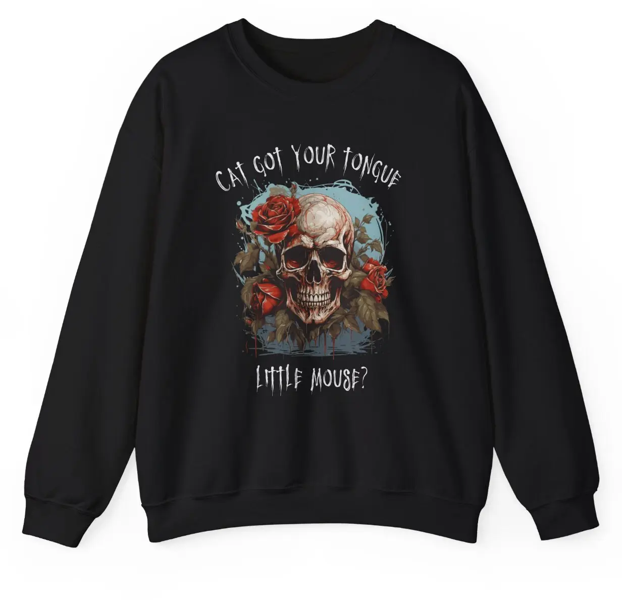 Cat Got Your Tongue Little Mouse Sweatshirt, H D Carlton Hoodie, Hunting Adeline Merch, Zade Meadows, Smutty Books Unisex Soft Comfort Crewneck Pullover Long Sleeves Graphic Fabric Sweater