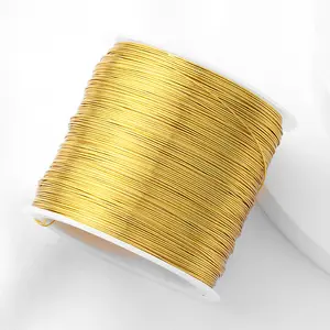 [5 Meters Copper Wire Beads] 5Meters/roll Of Copper Wire DIY Handmade Hair Accessories Headwear Accessories Soft Wire Bracelet Bead String Material Pearl Necklace Threading Bead Wrapping Styling Shaping