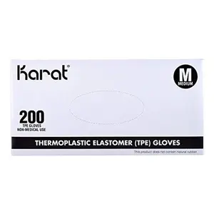 Karat FP-GT1037 Thermoplastic Elastomer Powder-Free Glove (Medium)