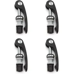 Bike Seat Post Clamp Quick Release Pin M6x55mm High-strength Aluminum Alloy Bicycle Seatpost Binder Bolt, 4PCS Black