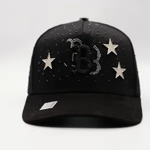 Bigg Boss Aniversary Bigg Boss Black Cap with Star Decorations and Sparkling Design