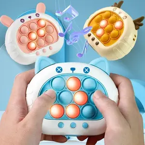 Quick Press Popularity Game Toy with Lights and Music, Electronic Puzzle, Memory Challenge, Multiplayer Mode, Kids Stress Relief Toy