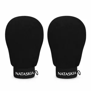 NATASKIA Exfoliating Glove for Skin Repair - The Art of Body Care - Black 2-pack