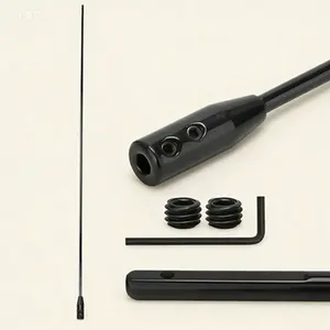 53-Inch Flexible Drill Bit Extension, Long Flex Shank Holder for 1/4" Hex and 3-Flat Shanks, Includes Hex Key and Spare Screws, Flexible Drill Bit Adapter for Tight Spaces, Durable and Versatile Power Tool Accessory