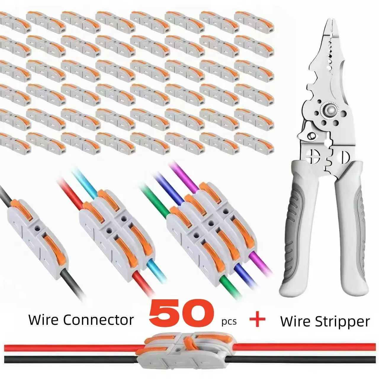 50pcs+Wire Stripper