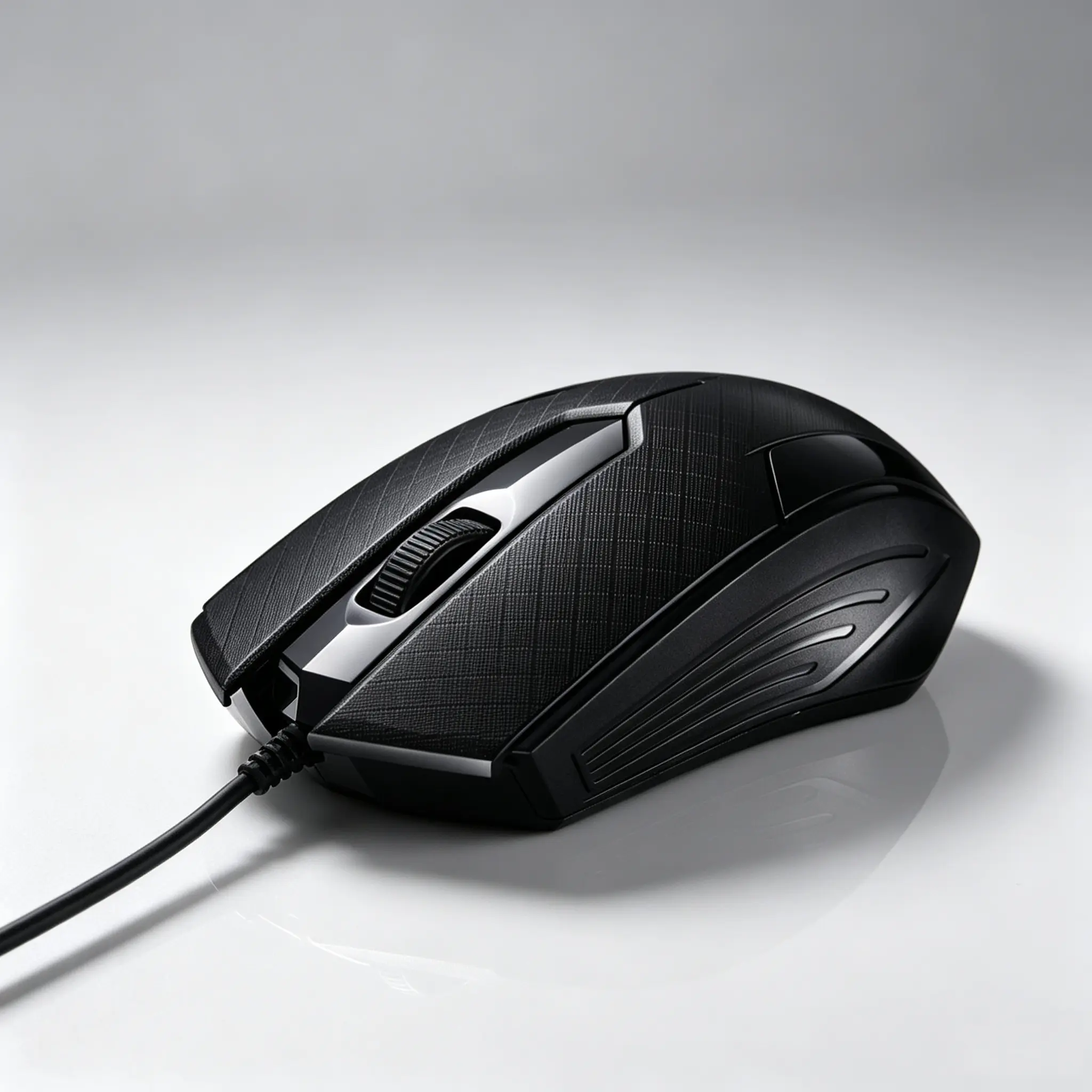 Black USB Wired Optical Mouse, 1200 DPI, USB 2.0 Computer Mouse, Plug-and-Play, 51-inch Cable, Suitable for Everyday Office Use