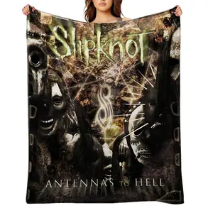 Slipknot-Flannel Throw Blanket for Girls Boys- Ultra Soft, Anti-Shrink & Wrinkle-Resistant ,Quick-Dry, Machine Washable Cozy Throw ,Perfect Gift for Kids Adults A-71